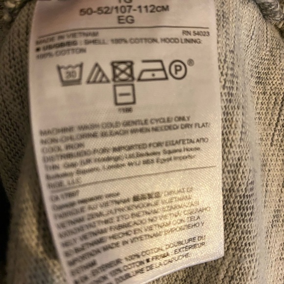 Banana Republic Gray Hoodie with Denim Lined Hood - Picture 5 of 6